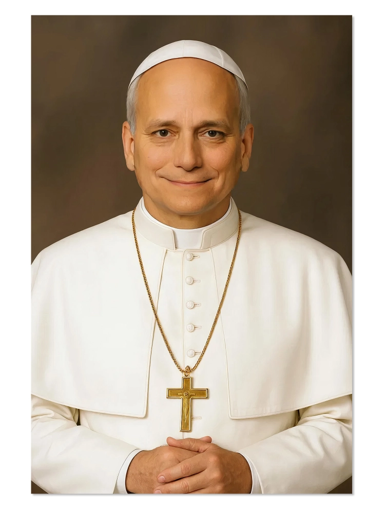 Plakat religijny PORTRET NOWY PAPIEŻ Leon XIV - POPE0002