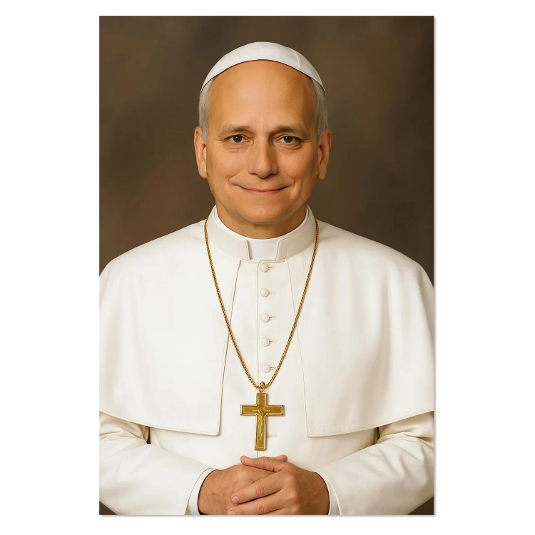 Plakat religijny PORTRET NOWY PAPIEŻ Leon XIV - POPE0002