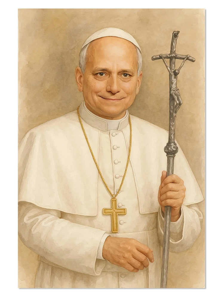 Plakat religijny PORTRET NOWY PAPIEŻ Leon XIV - POPE0003
