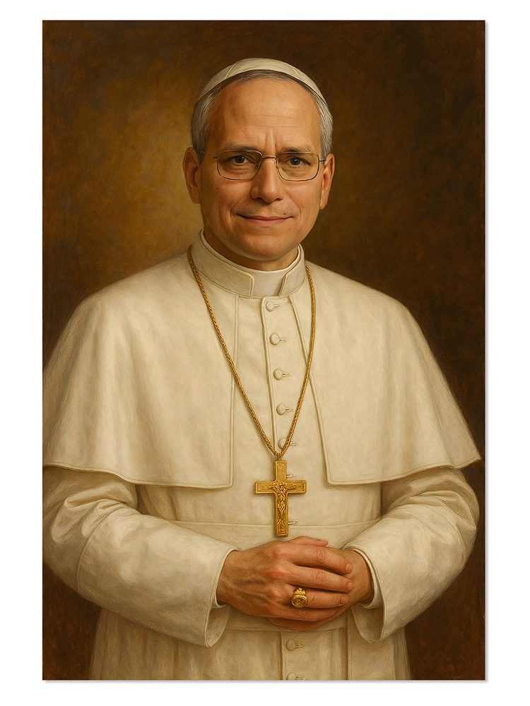 Plakat religijny PORTRET NOWY PAPIEŻ Leon XIV - POPE0004