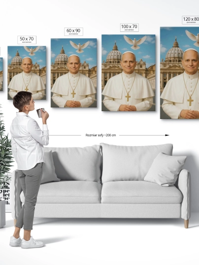 Obraz religijny PORTRET NOWY PAPIEŻ Leon XIV  - POPE0001
