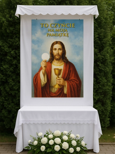 Baner na Boże Ciało dekoracja ołtarzy i procesji BBC0002