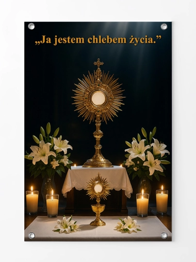 Baner na Boże Ciało dekoracja ołtarzy i procesji BBC0013