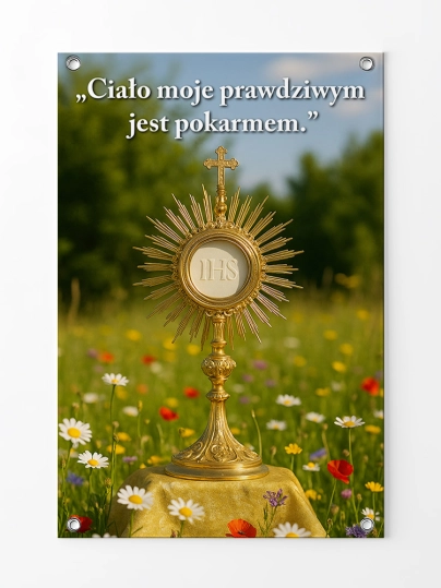 Baner na Boże Ciało dekoracja ołtarzy i procesji BBC0022
