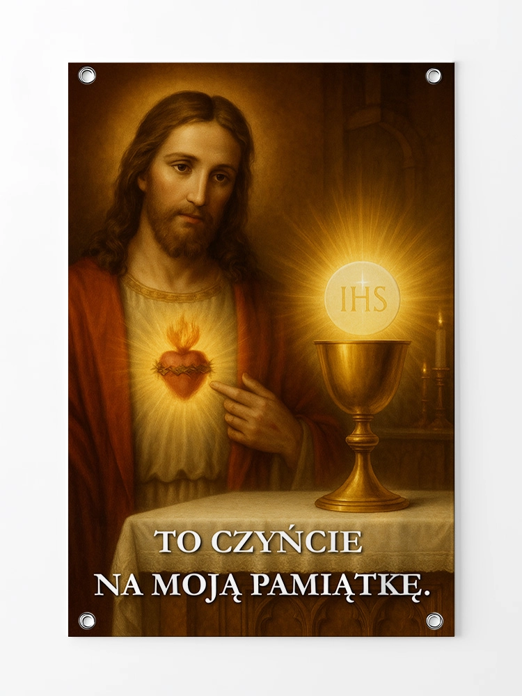 Baner na Boże Ciało dekoracja ołtarzy i procesji BBC0026