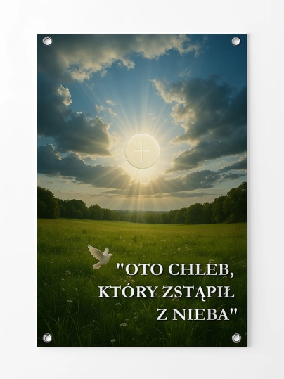 Baner na Boże Ciało dekoracja ołtarzy i procesji BBC0027