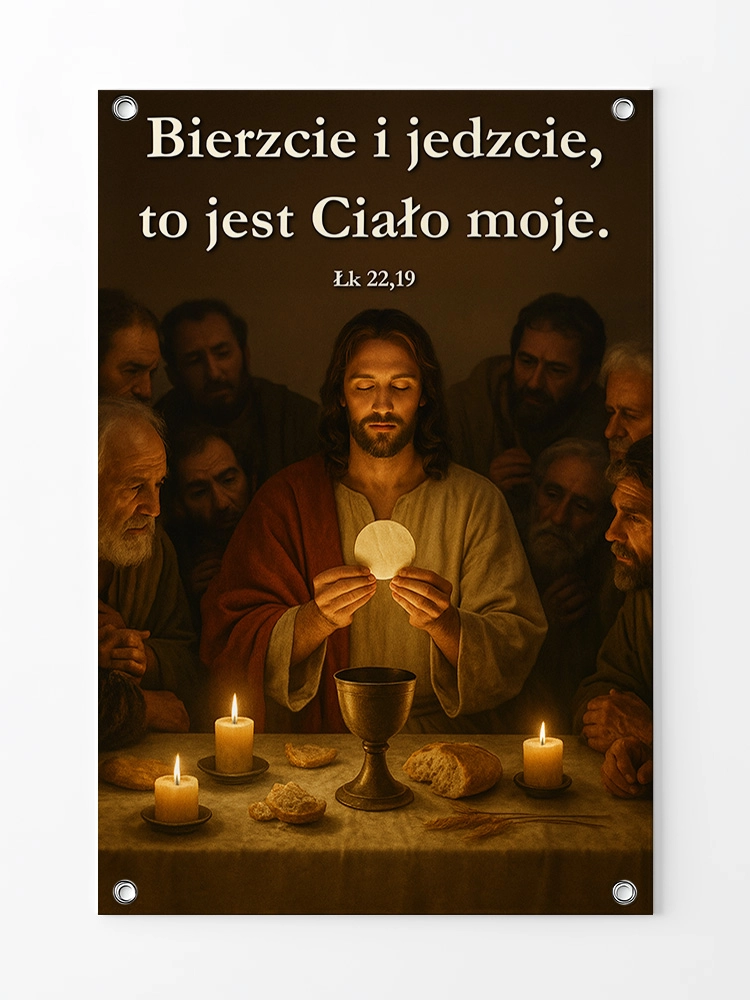 Baner na Boże Ciało dekoracja ołtarzy i procesji BBC0031