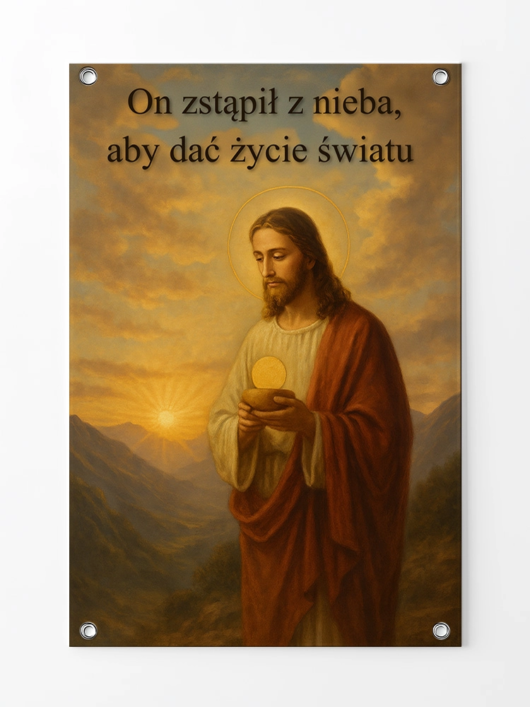 Baner na Boże Ciało dekoracja ołtarzy i procesji BBC0032