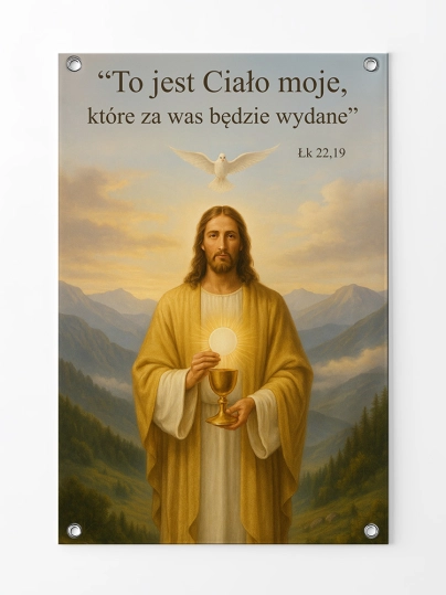 Baner na Boże Ciało dekoracja ołtarzy i procesji BBC0033
