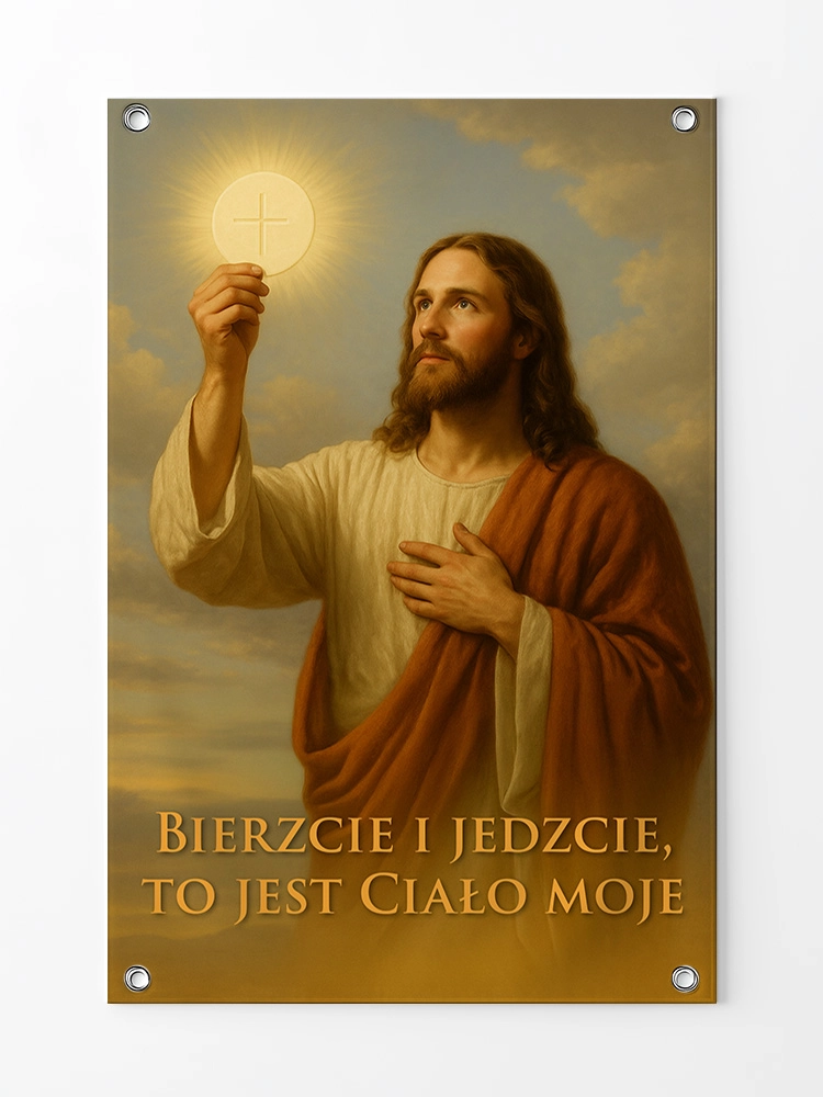 Baner na Boże Ciało dekoracja ołtarzy i procesji BBC0038