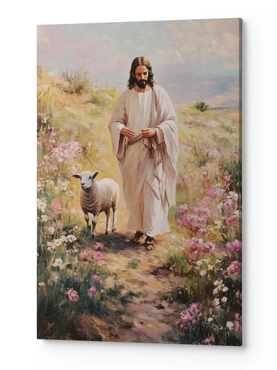 Obraz na płótnie Jezus Dobry Pasterz JDP0007