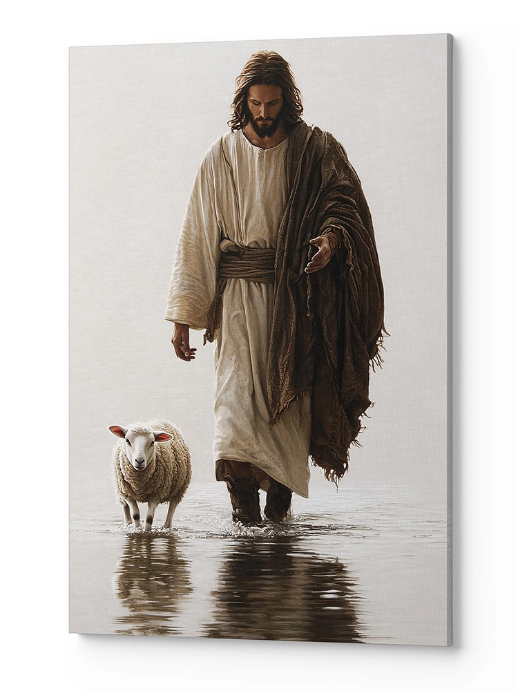 Obraz na płótnie Jezus Dobry Pasterz JDP0008