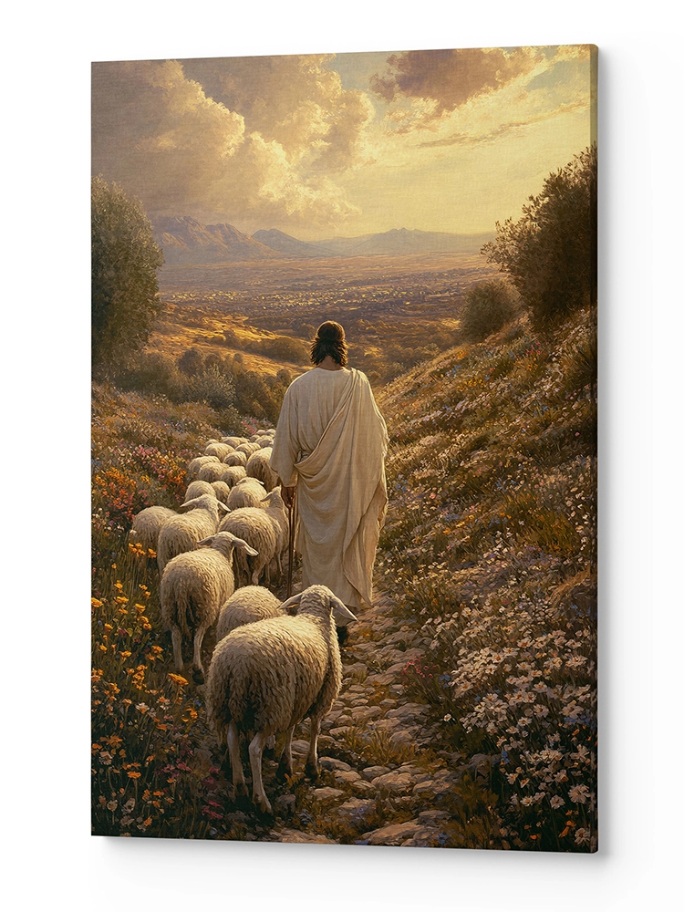 Obraz na płótnie Jezus Dobry Pasterz JDP0009