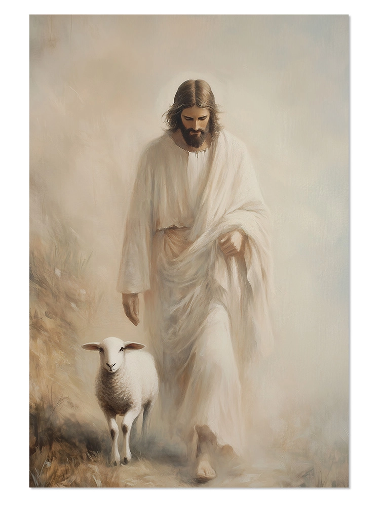 Plakat Jezus Dobry Pasterz JDP0012