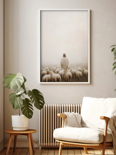 Plakat Jezus Dobry Pasterz JDP0004