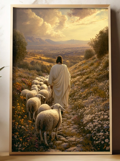 Plakat Jezus Dobry Pasterz JDP0009
