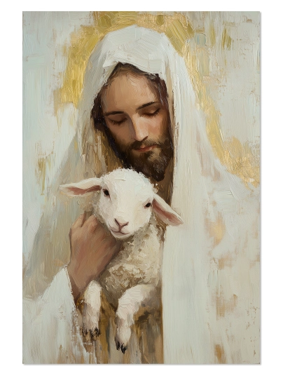 Plakat Jezus Dobry Pasterz JDP0010
