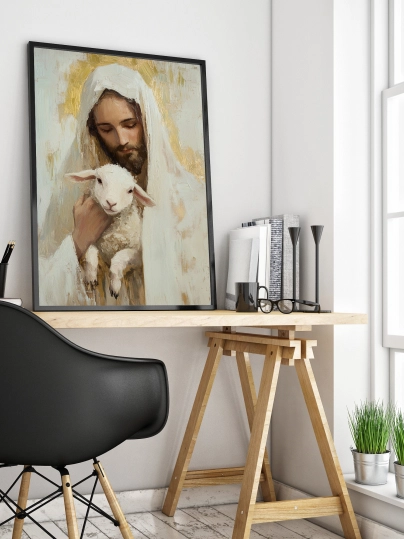 Plakat Jezus Dobry Pasterz JDP0010